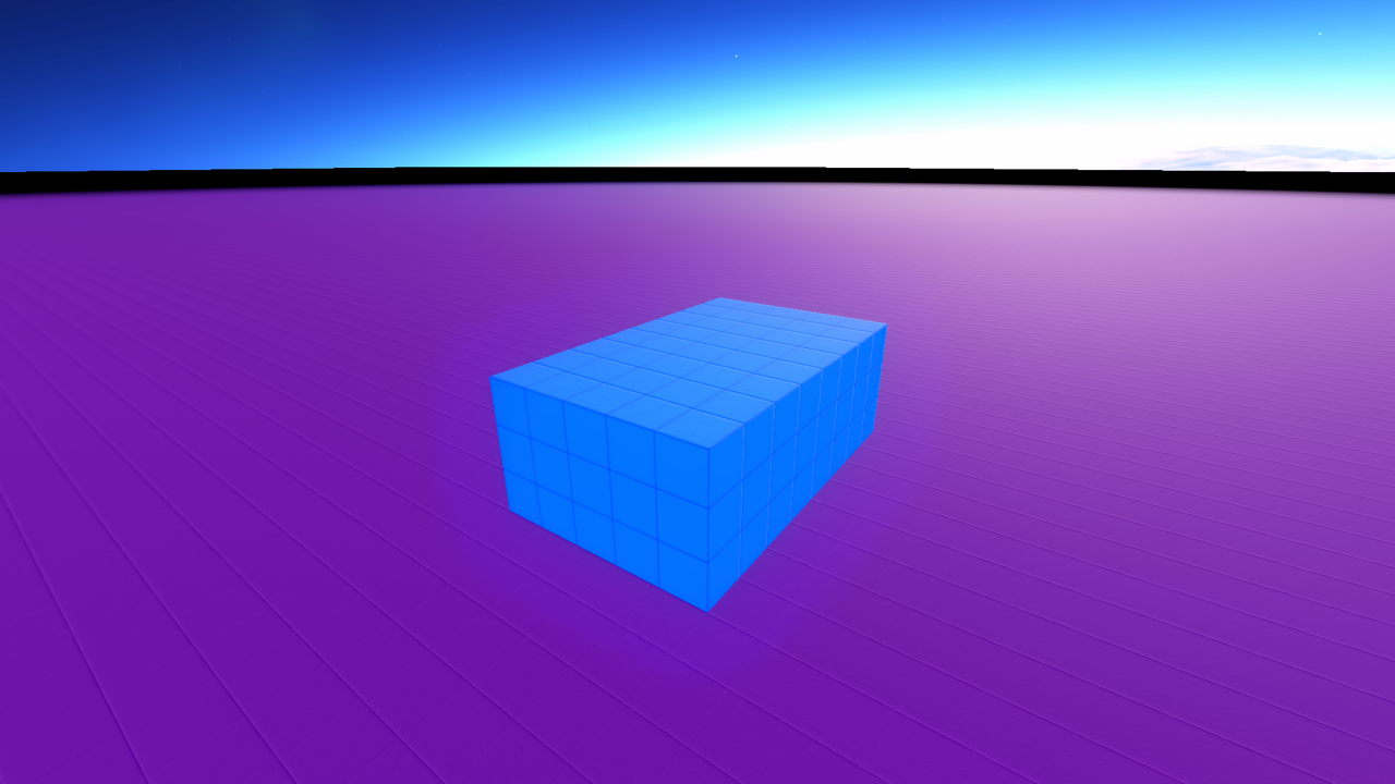 A solid box